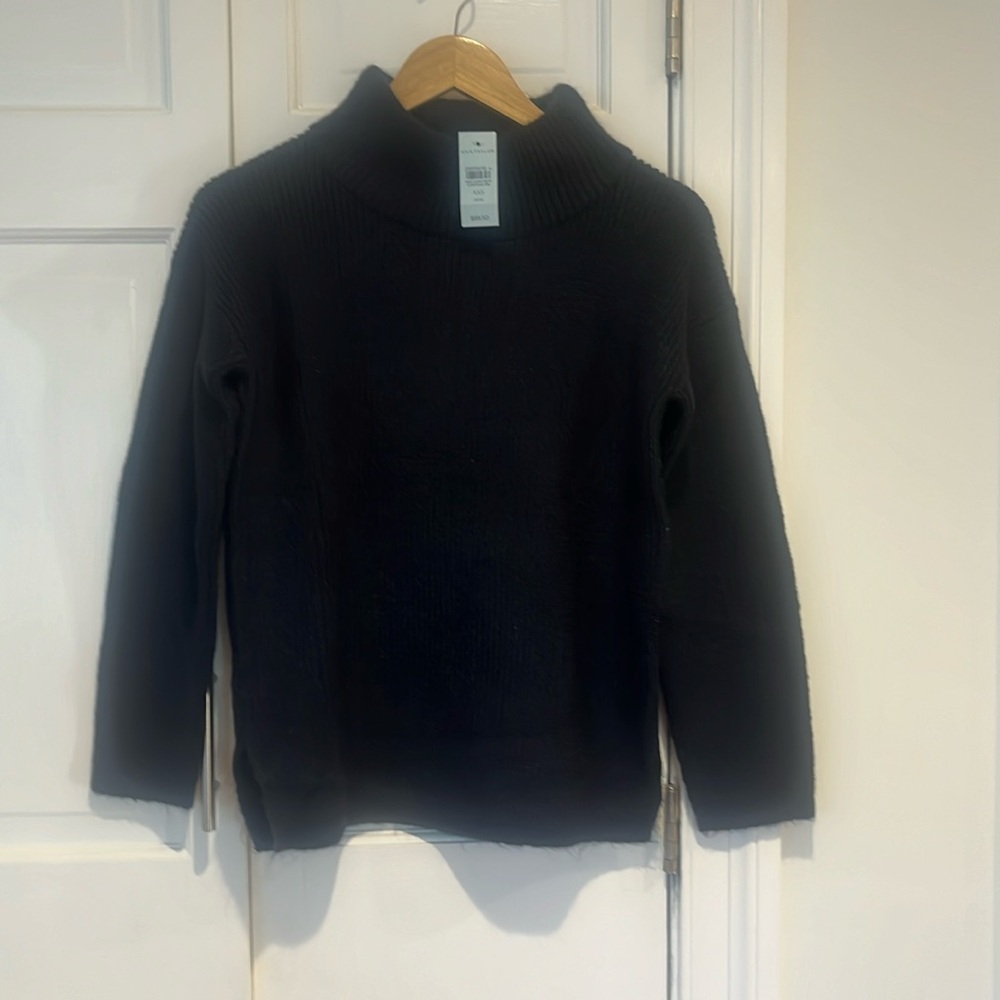 Ann Taylor dark blue xxs petite sweater, nwt